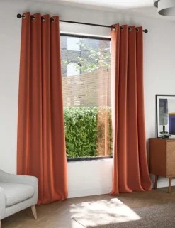 Velvet Eyelet Curtains