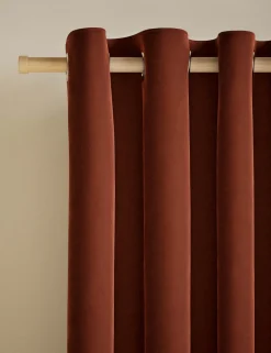 Velvet Eyelet Curtains