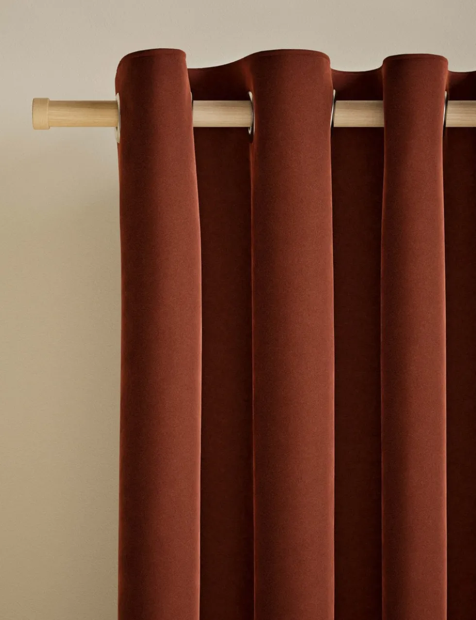 Velvet Eyelet Curtains