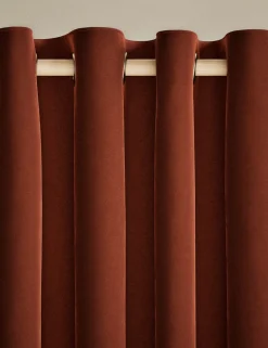 Velvet Eyelet Curtains