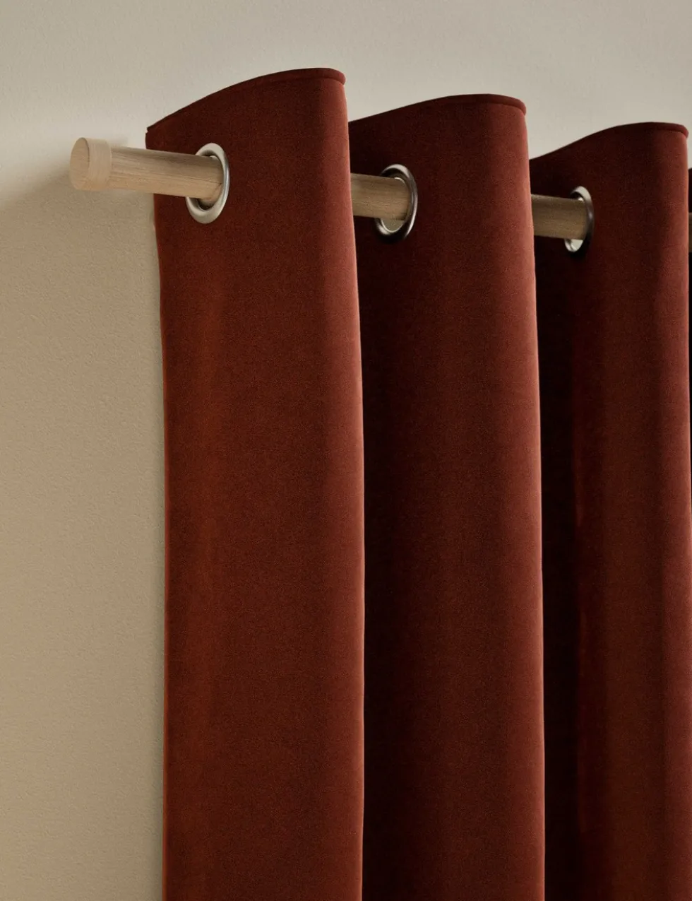 Velvet Eyelet Curtains