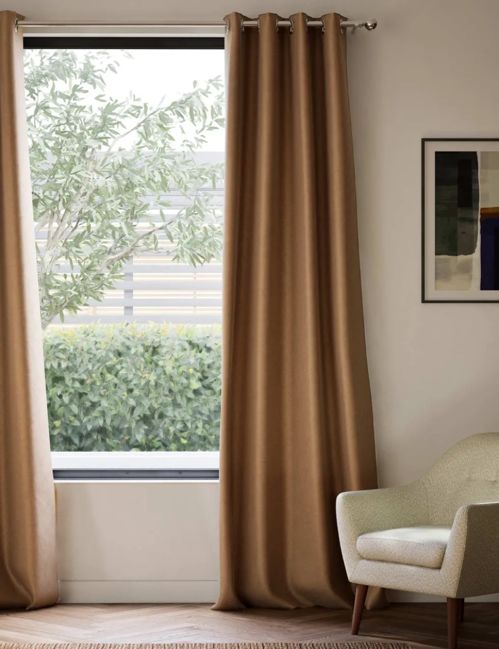 Velvet Eyelet Curtains
