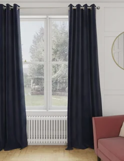 Velvet Eyelet Curtains