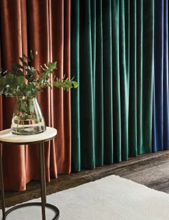 Velvet Eyelet Curtains