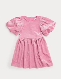 Velvet Glitter Dress (2-10 Yrs)