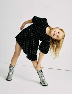 Velvet Glitter Dress (2-10 Yrs)