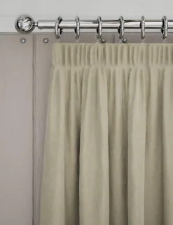 Velvet Pencil Pleat Curtains