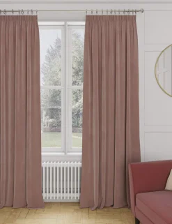 Velvet Pencil Pleat Curtains