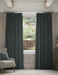 Velvet Pencil Pleat Curtains
