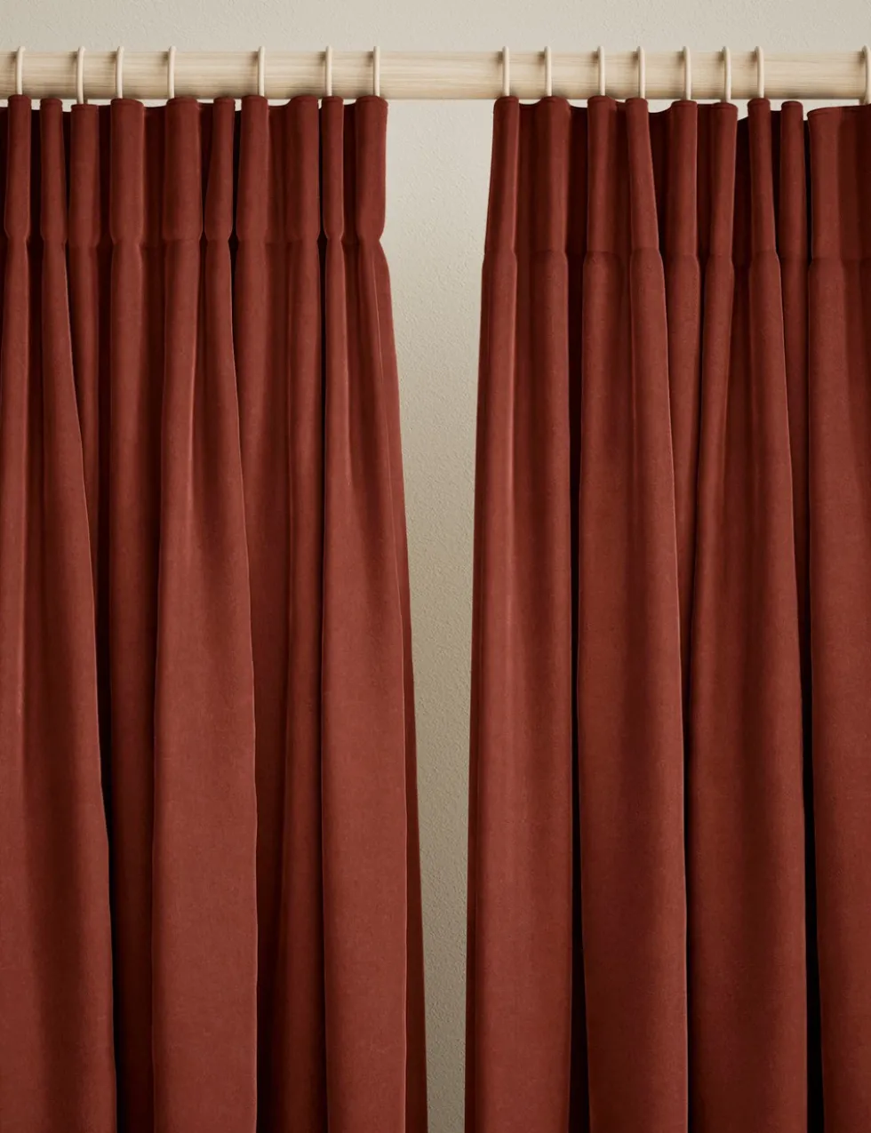 Velvet Pencil Pleat Curtains
