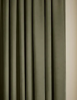 Velvet Pencil Pleat Curtains