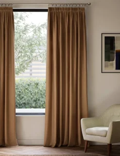 Velvet Pencil Pleat Curtains
