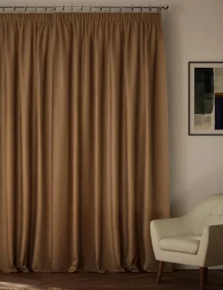 Velvet Pencil Pleat Curtains