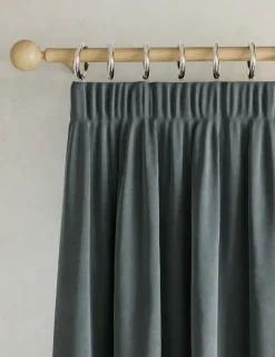 Velvet Pencil Pleat Curtains