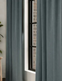 Velvet Pencil Pleat Curtains