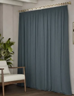 Velvet Pencil Pleat Curtains