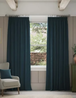 Velvet Pencil Pleat Curtains