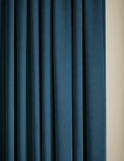 Velvet Pencil Pleat Curtains
