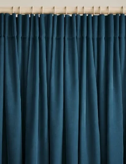 Velvet Pencil Pleat Curtains