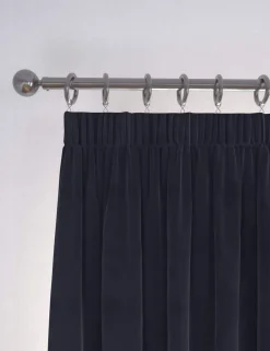 Velvet Pencil Pleat Curtains