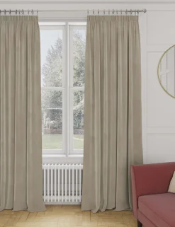 Velvet Pencil Pleat Curtains