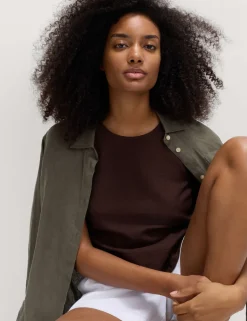 Vest with Linen