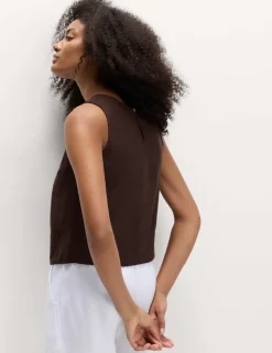 Vest with Linen