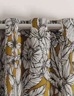 Vietnm Lined Eyelet Curtains