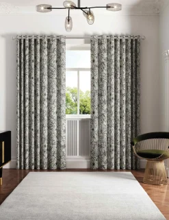 Vietnm Lined Eyelet Curtains