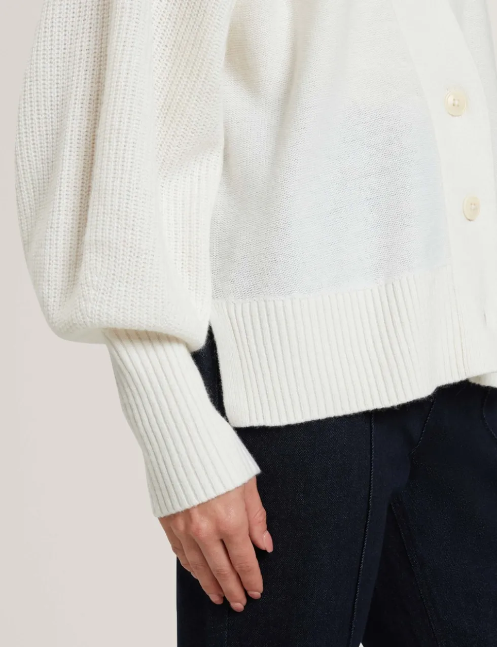 V-Neck Boxy Fit Cardigan