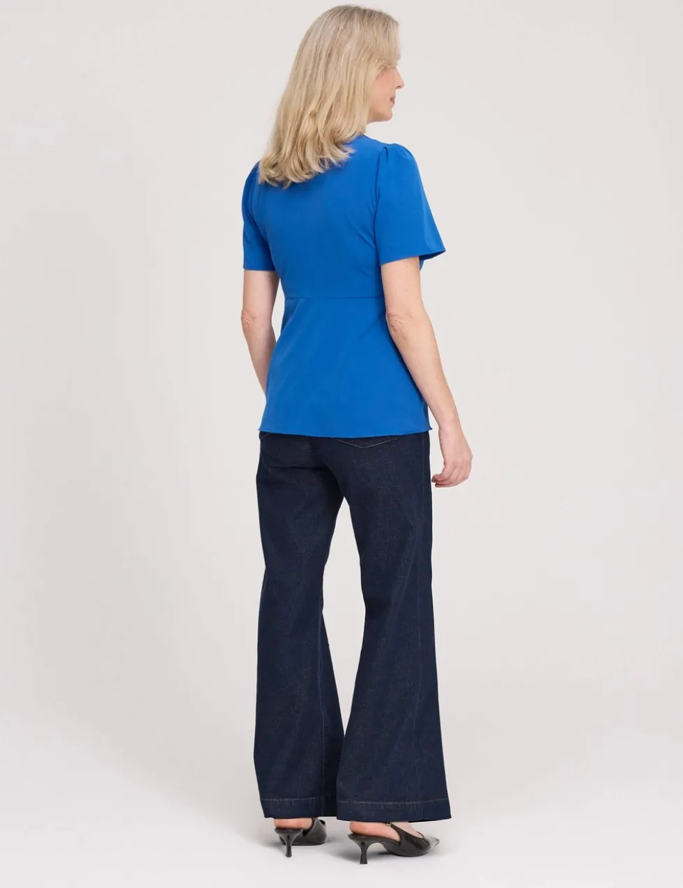 V-Neck Button-Through Top