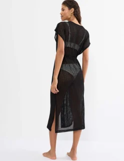 V-Neck Kimono Beach Dress