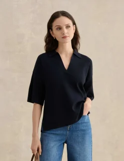 V-Neck Knitted Top