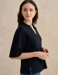 V-Neck Knitted Top