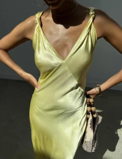 V-Neck Maxi Slip Dress