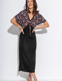 V-Neck Midaxi Kaftan