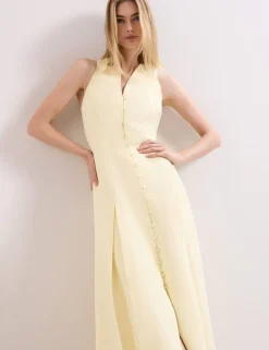 V-Neck Midaxi Skater Dress