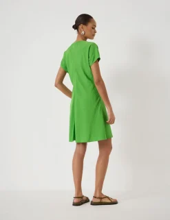 V-Neck Mini Tea Dress