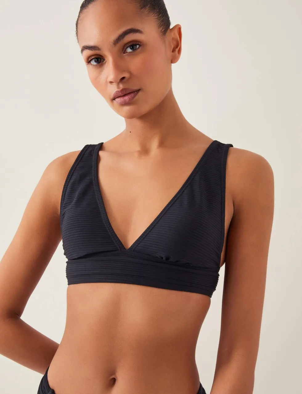 V-Neck Plunge Bikini Top