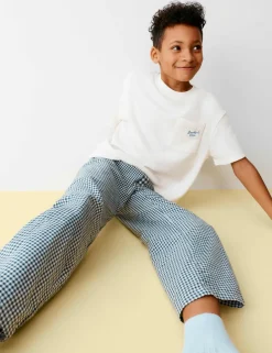 Waffle Breakfast Crew Slogan Pyjama Top (6-16 Yrs)