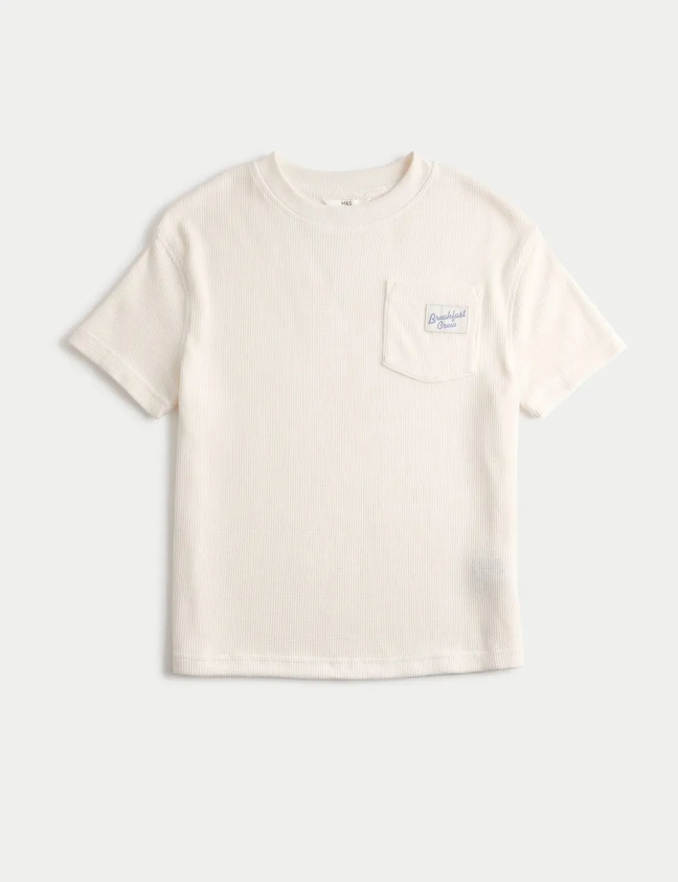 Waffle Breakfast Crew Slogan Pyjama Top (6-16 Yrs)