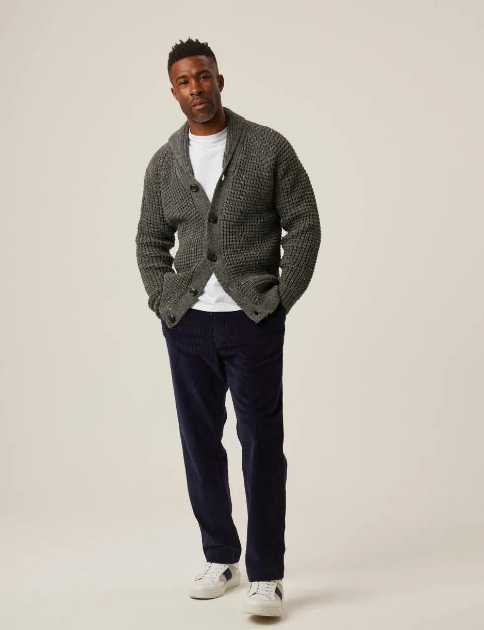 Waffle Shawl Cardigan