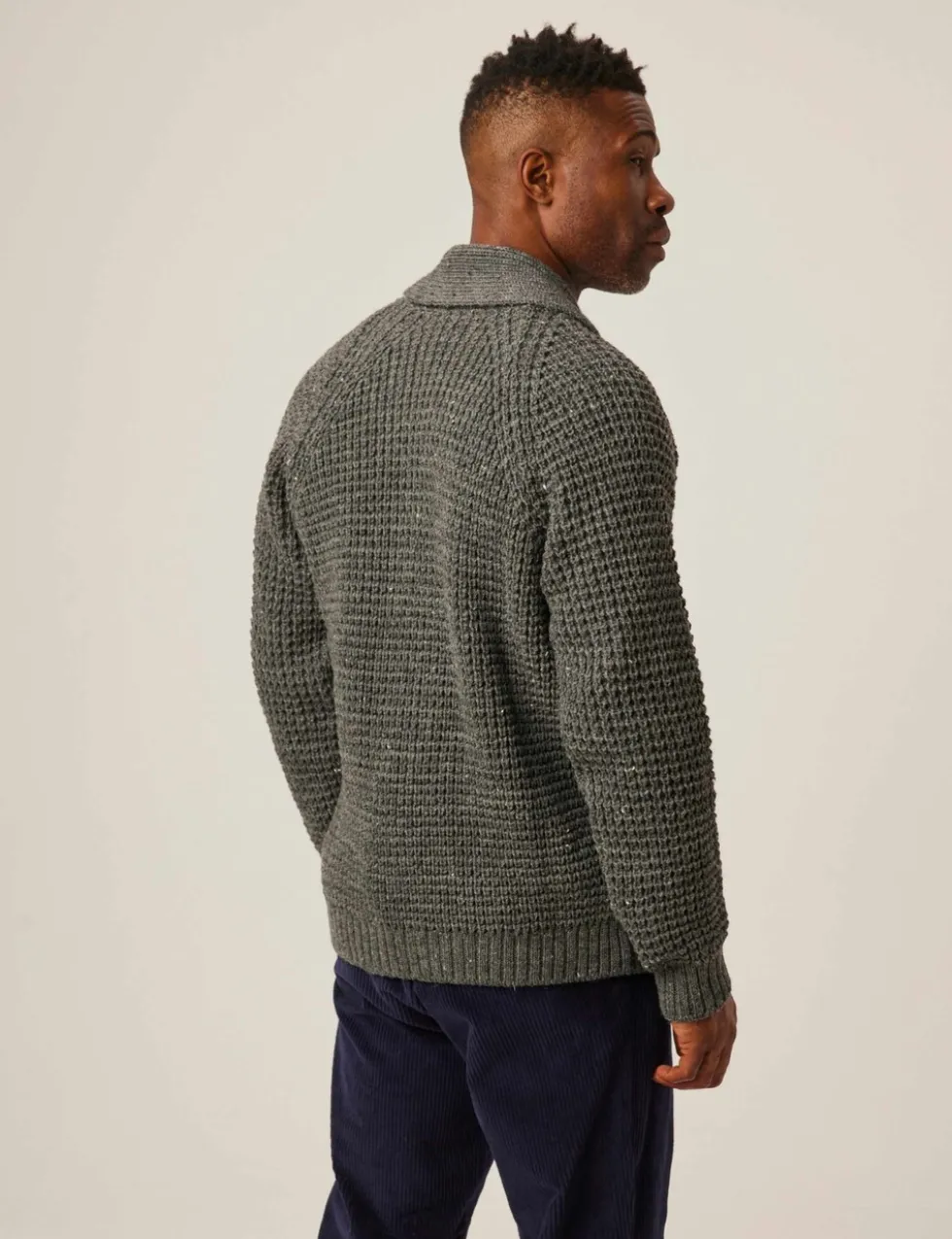 Waffle Shawl Cardigan