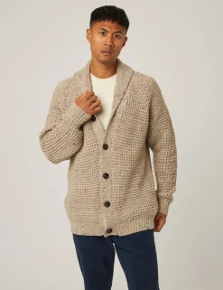 Waffle Shawl Cardigan