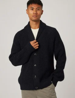 Waffle Shawl Cardigan