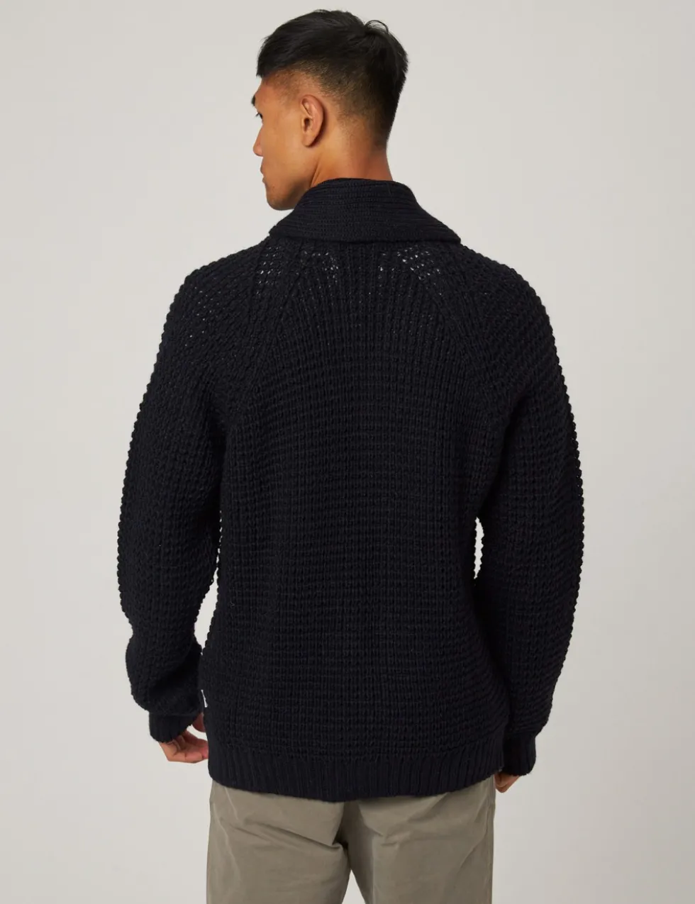 Waffle Shawl Cardigan