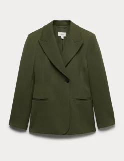 Waisted Asymmetric Longline Blazer