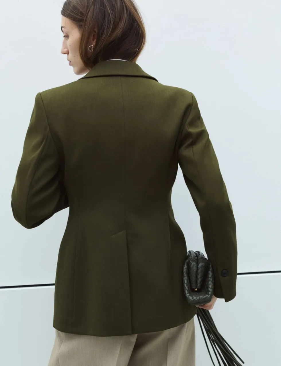 Waisted Asymmetric Longline Blazer