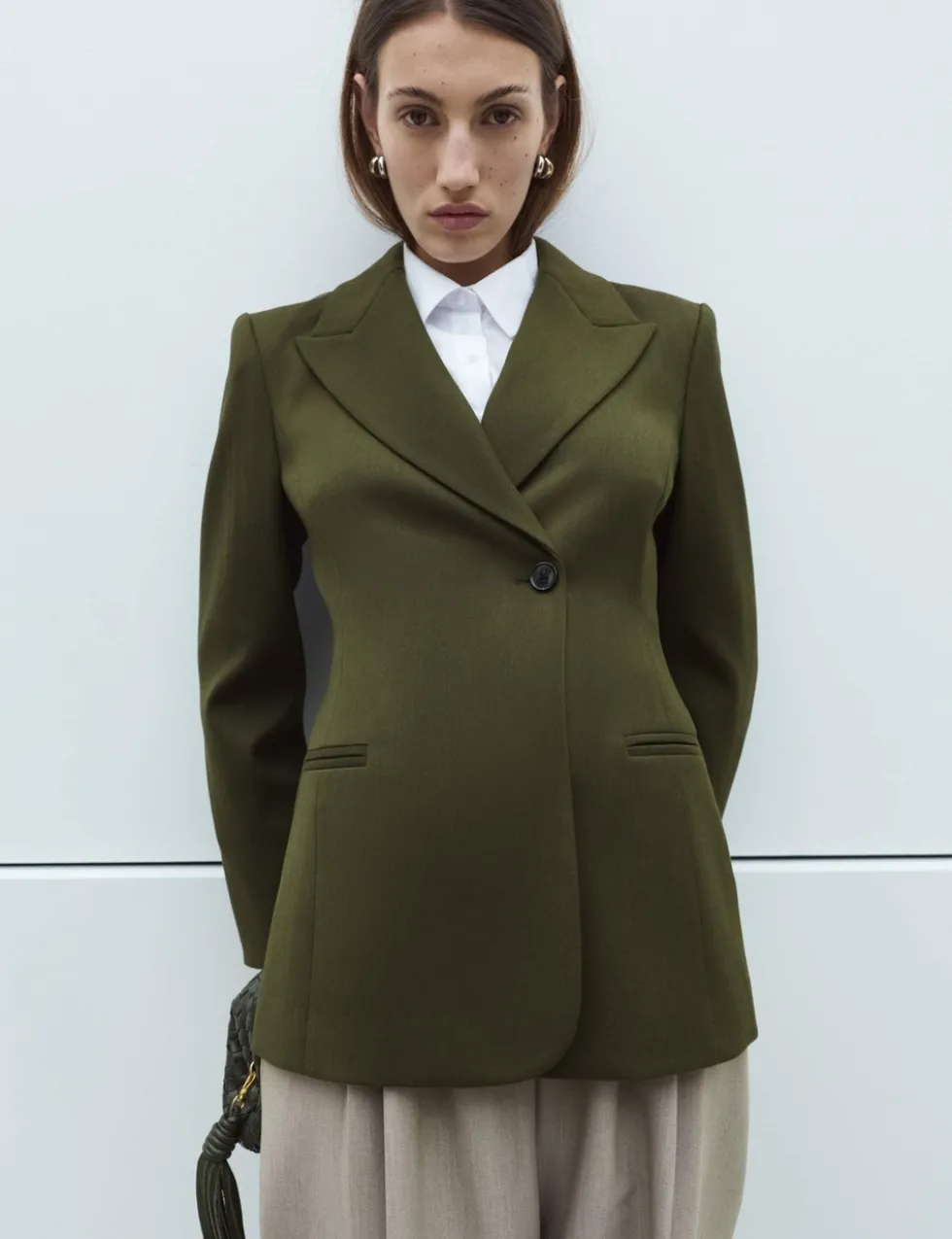 Waisted Asymmetric Longline Blazer