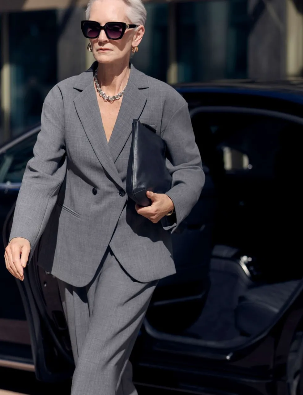Waisted Double Breasted Longline Blazer